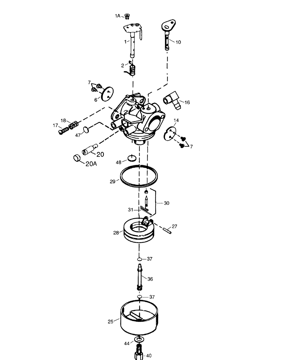 Engine Carburetor 933 And 945 Diagram and Parts List for 933SWE (31AH9P7I710)(2005) Cub Cadet Snow Blower